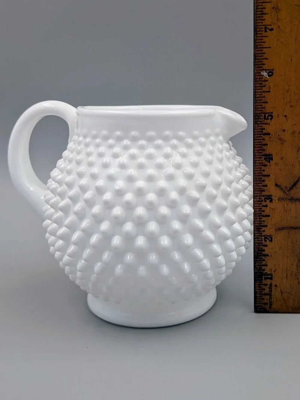 Vintage Fenton Hobnail Milk Glass 32 fl oz Pitcher - Cottagecore Farmhouse